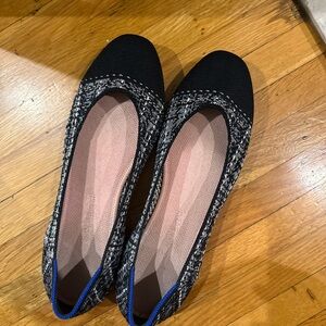 Rothy's Black and White Women's Loafers